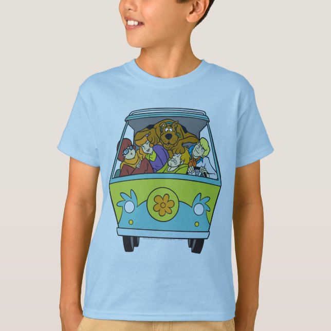 T-shirt Encombré Dans La Machine Mystérieuse (Devant)