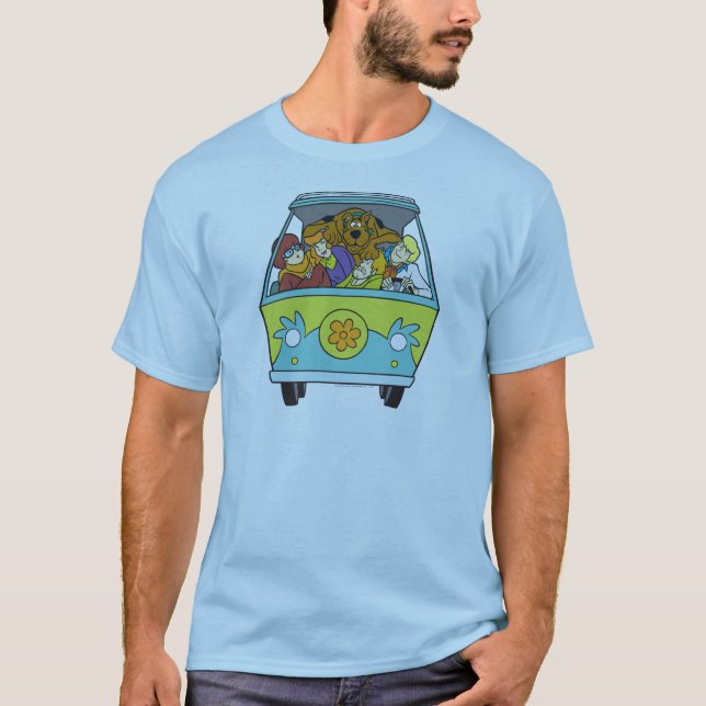 T-shirt Encombré Dans La Machine Mystérieuse (Devant)