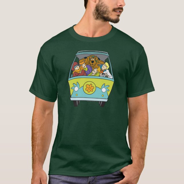 T-shirt Encombré Dans La Machine Mystérieuse (Devant)