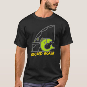 T-shirt Encore Accroché Dessin De Pêche Drôle Accro à la