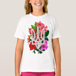 T-shirt Encore botanique et trident ukrainien tryzub T-Shi