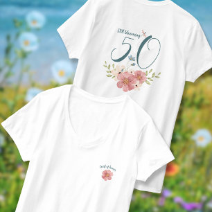 T-shirt "Encore en fleurs" Aquarelle Fleur sauvage