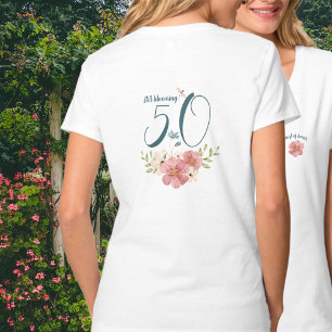 T-shirt "Encore en fleurs" Aquarelle Fleur sauvage