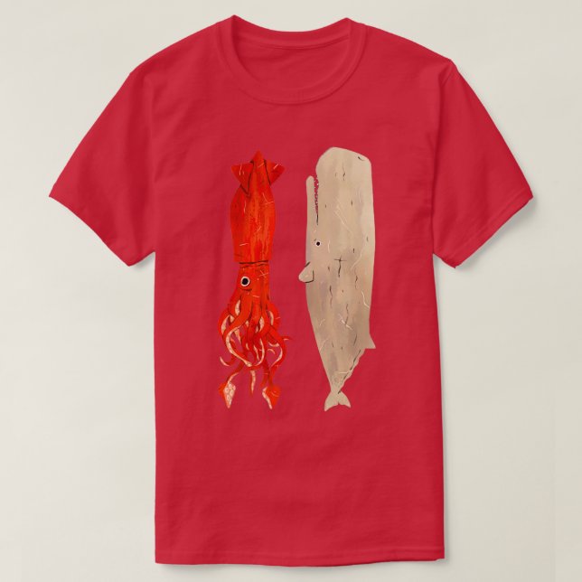 T-shirt Encornets et baleines (Design devant)