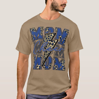 T-shirt Encourage Maman Éclair Encourage Léopard Bleu 