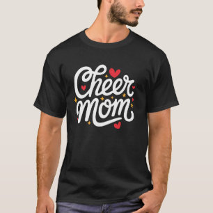 T-shirt Encourage Maman Mignonne Menant les pom-pom girls