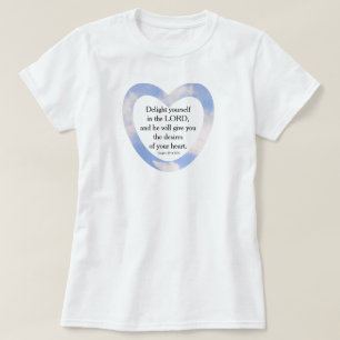 T-shirt Encouragement et application de la Bible Bleue Lum