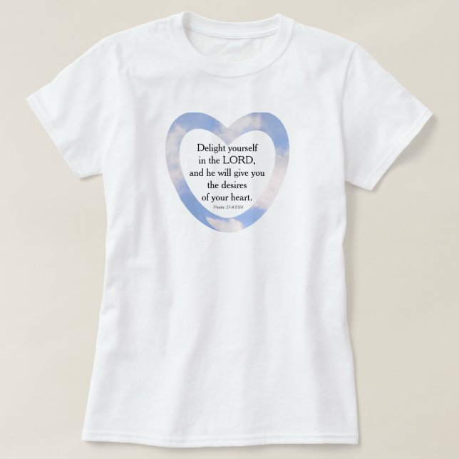 T-shirt Encouragement et application de la Bible Bleue Lum (Design devant)
