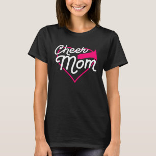 T-shirt Encourager Maman Amour Soutien Cœur Cheerleader En