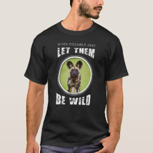 T-shirt Endangered Wild Dog