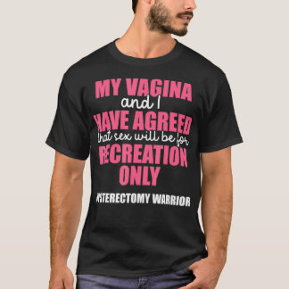 T-shirt Endometrial Cancer Survivor Hysterectomy Peach Rib