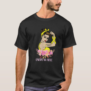 T-shirt Endometriose Guerrier Arme Incassable Tatouage Str