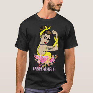 T-shirt Endometriose Guerrier Arme Incassable Tatouage Str