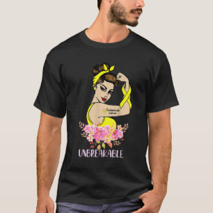 T-shirt Endometriose Guerrier Arme Incassable Tatouage Str