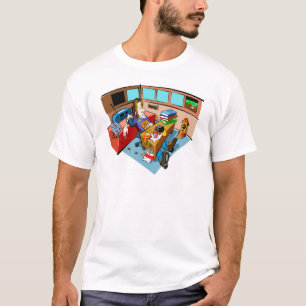 T-shirt Endormi à l'ordinateur