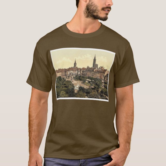 T-shirt Endroit de Kleber, Strassburg, Alsace-Lorraine, (Devant)