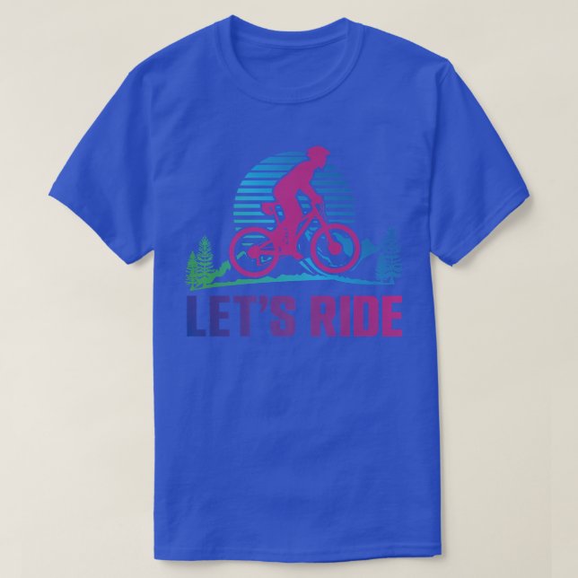 T-shirt Enduro MTB Mountain VTT équitation Downhill Retro  (Design devant)