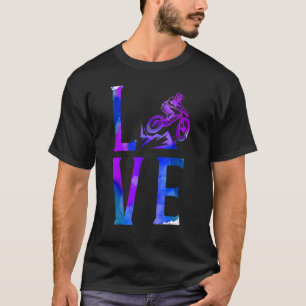 T-shirt Enduro Mtb Mountain VTT Riding Downhill Watercolo