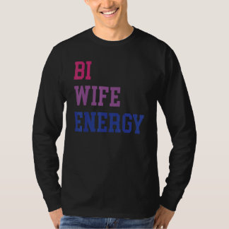 T-shirt Énergie de femme bisexuelle Soutien LGBTQ+ Femme b