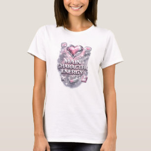 T-shirt Énergie de personnage principal – Conception esthé