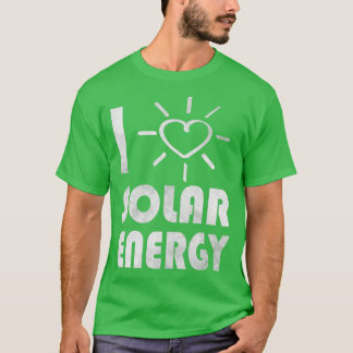 T-shirt énergie renouvelable énergie verte J'aime énergie 