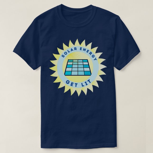 T-shirt Énergie solaire : allumer (Design devant)