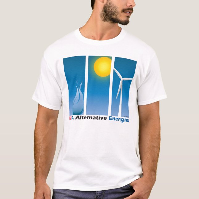 T-shirt Énergies de substitution des Etats-Unis (Devant)