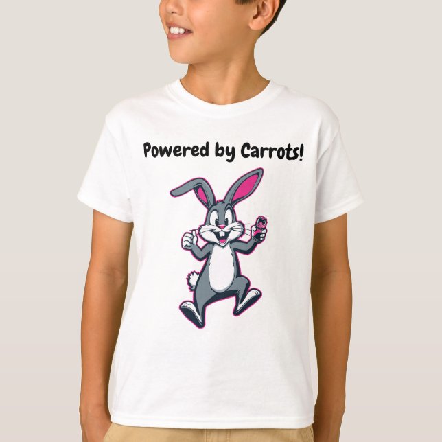 T-shirt Energy Bunny Kids Tee – Cute Rabbit Shirt (Devant)