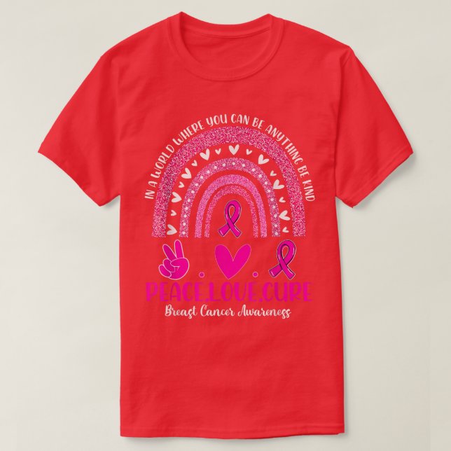 T-shirt Enfance Cancer arc-en-ciel être nature Paix Amour  (Design devant)