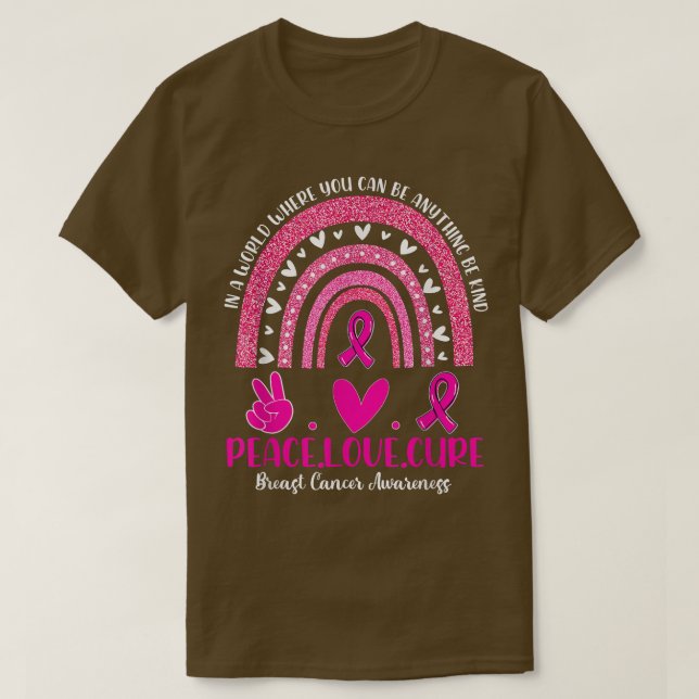 T-shirt Enfance Cancer arc-en-ciel être nature Paix Amour  (Design devant)