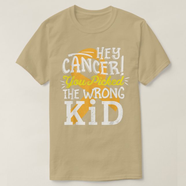 T-shirt Enfance Cancer Chemise Sensibilisation Survivant W (Design devant)