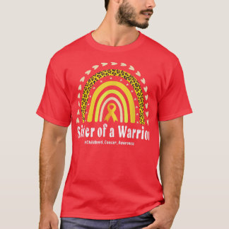 T-shirt Enfance Cancer Sensibilisation Soeur D'Un Guerrier