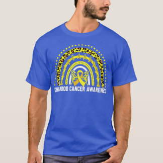 T-shirt Enfance Cancer Sensibilisation Tee Arc-en-ciel Leo