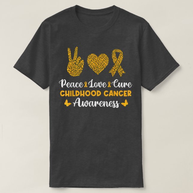 T-shirt Enfance Cancer Survivant Guerrier Soutien Pediatri (Design devant)