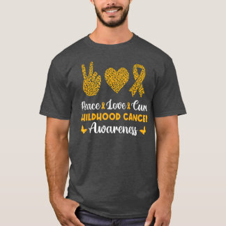 T-shirt Enfance Cancer Survivant Guerrier Soutien Pediatri