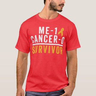 T-shirt Enfance Cancer Survivante Shirt Awareness Gold Rib