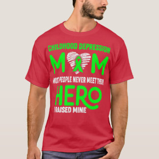 T-shirt Enfance Dépression Maman La Plupart Des Gens Ne Re