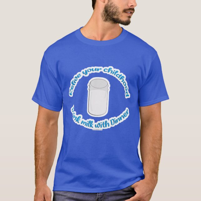 T-shirt Enfance Épopée Avec Le Lait Nostalgie Amusant Dire (Devant)