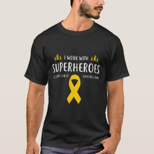 T-shirt Enfance pédiatrique Cancer Sensibilisation Cadeaux