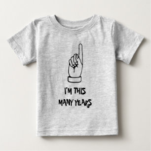 T-shirt enfant 1er anniversaire avec un enfant d'u
