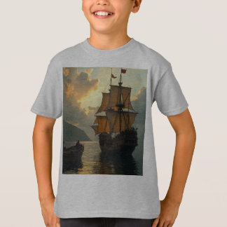 T-shirt enfant adapté à Columbus Day