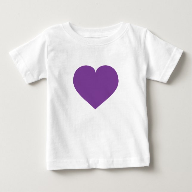 T-shirt enfant au coeur pourpre (Devant)