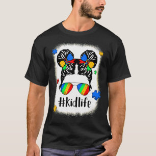 T-shirt Enfant autiste Vie Fouillis Chignon Lunettes de so