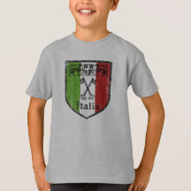 T-Shirt Enfant avec Blason Médiéval Vintage d'Ital