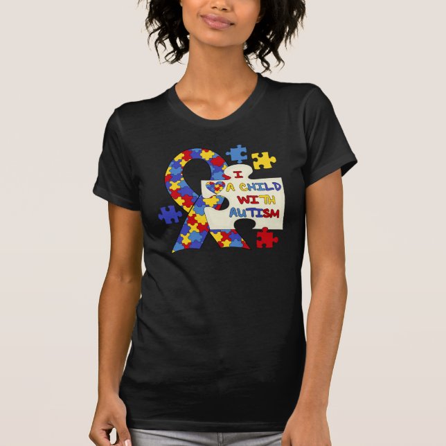T-shirt Enfant avec le ruban de sensibilisation sur (Devant)