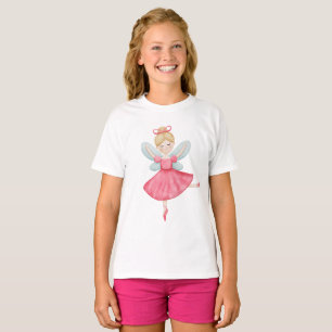 T-Shirt Enfant Ballerine Fée Aquarelle