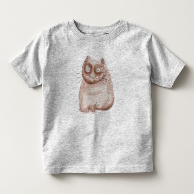 T-shirt enfant chat Brown (Devant)