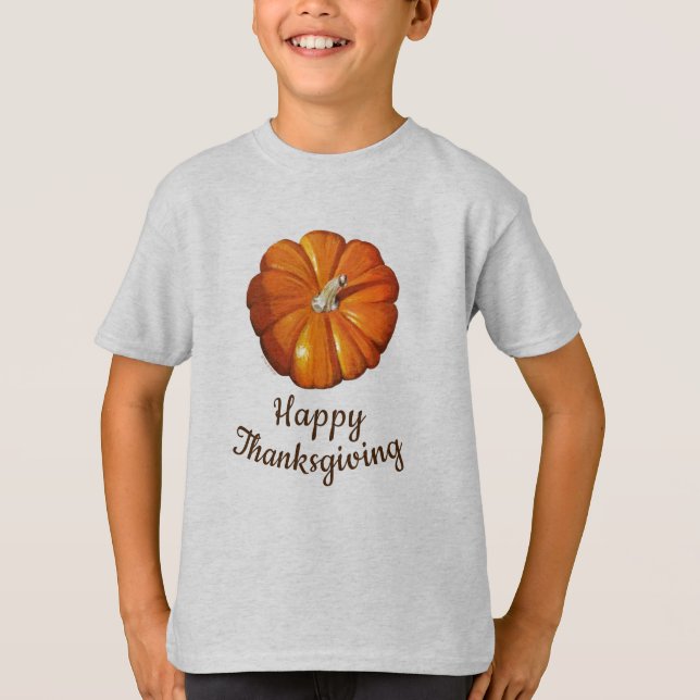 T-shirt enfant citrouille (Devant)