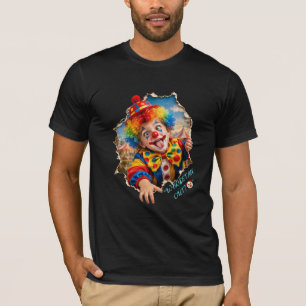 T-shirt Enfant Clown Drôle Qui Se Libère