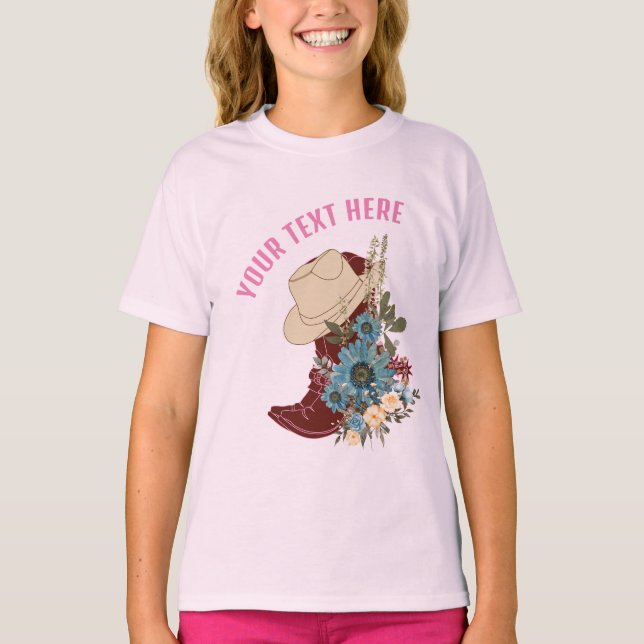 T-SHIRT ENFANT COWGIRL (Devant)